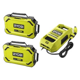 RYOBI RY72TMX107-210 - Traktor mit Akku-Mäher - 72V / 2x10Ah