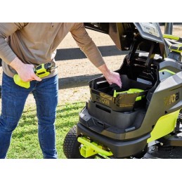 RYOBI RY72TMX107-210 - Traktor mit Akku-Mäher - 72V / 2x10Ah
