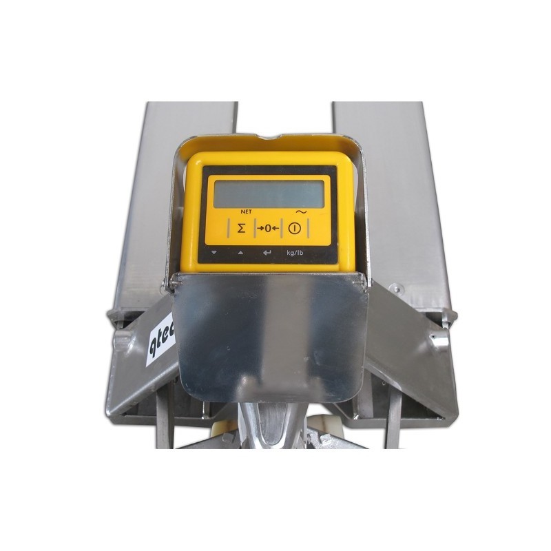 qteck Transpalette peseur en Inox WHW 2000V - 2000 kg capacité de charge, 200 mm hauteur de levage 2117 qteck Transpalette peseur en Inox WHW 2000V - 2000 kg capacité de charge, 200 mm hauteur de levage 2117